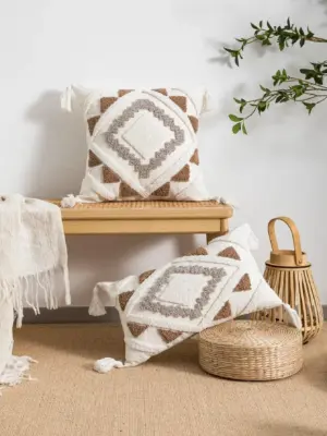 Multi-color Geometric Pillow Cover