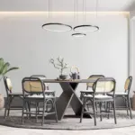 ALDONA Ring LED Deckenleuchte Dimmbar fur Wohn Esszimmer