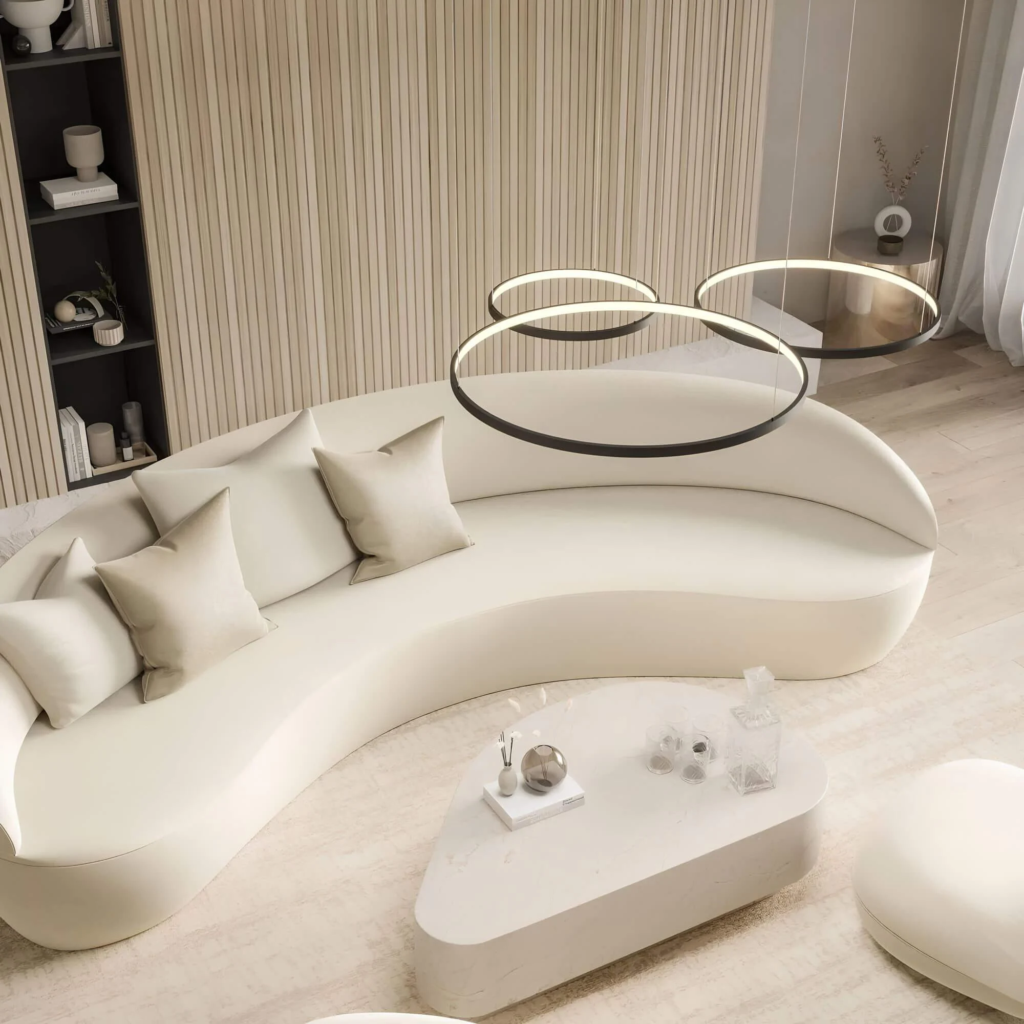 Aldona Ring Led Deckenleuchte Dimmbar Fur Wohn Esszimmer 2 Xlumina