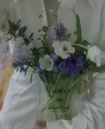 A Book About Flowers Vase