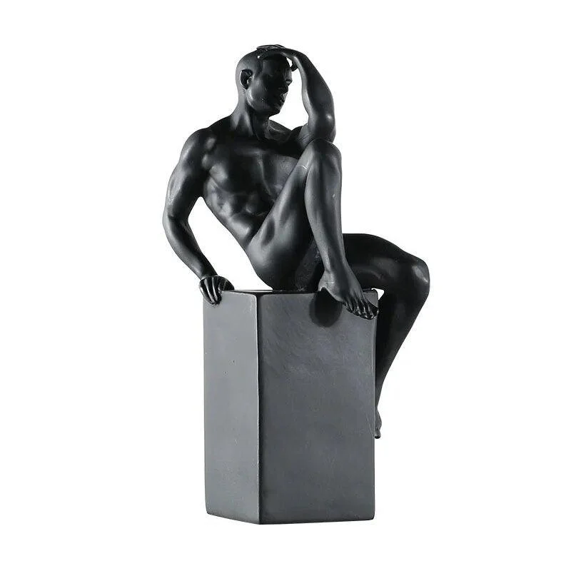 A Man Nordic Contracted Figure Modern Art Resin Ornament Sculptures and Statues -