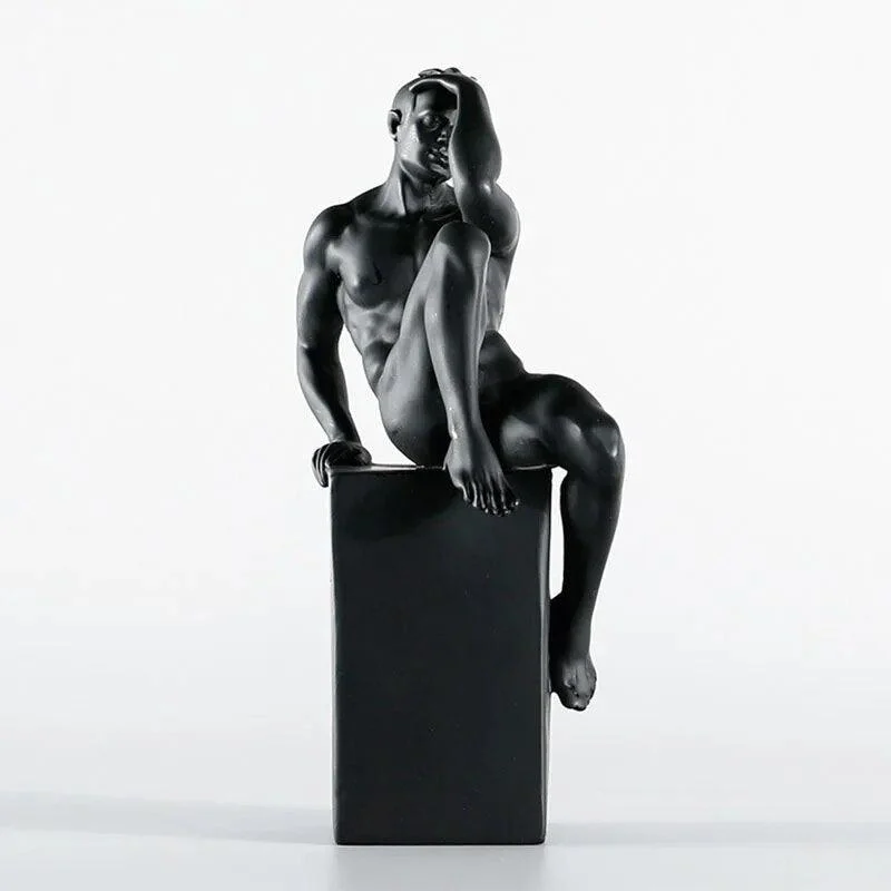 A Man Nordic Contracted Figure Modern Art Resin Ornament Sculptures and Statues -