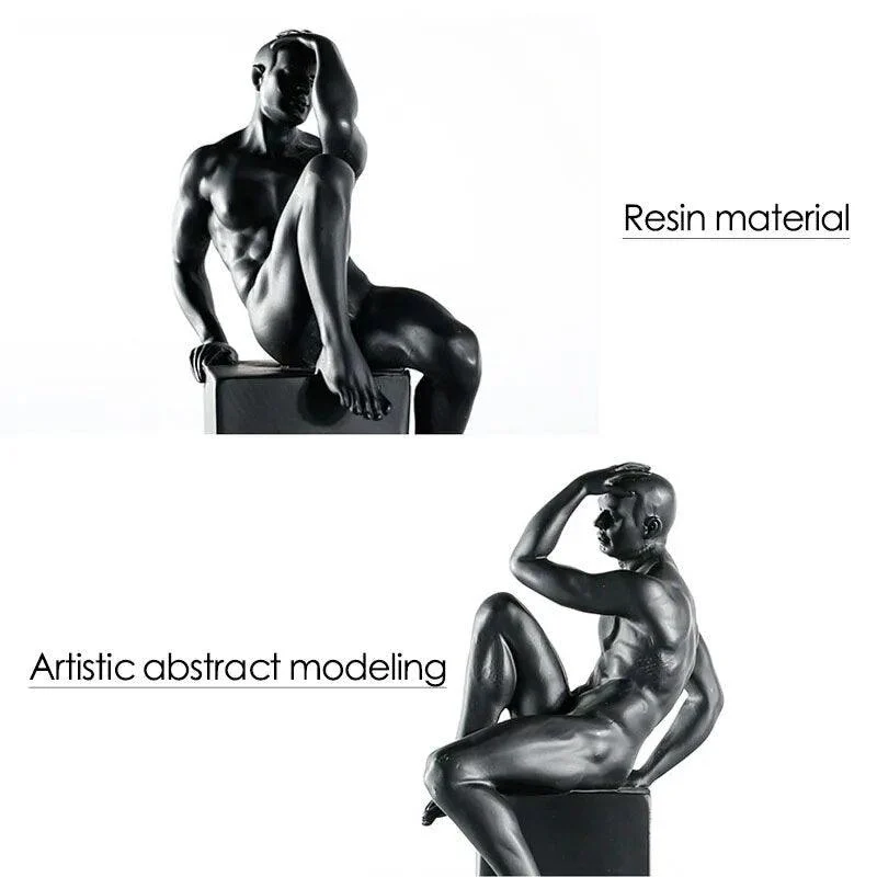 A Man Nordic Contracted Figure Modern Art Resin Ornament Sculptures and Statues -