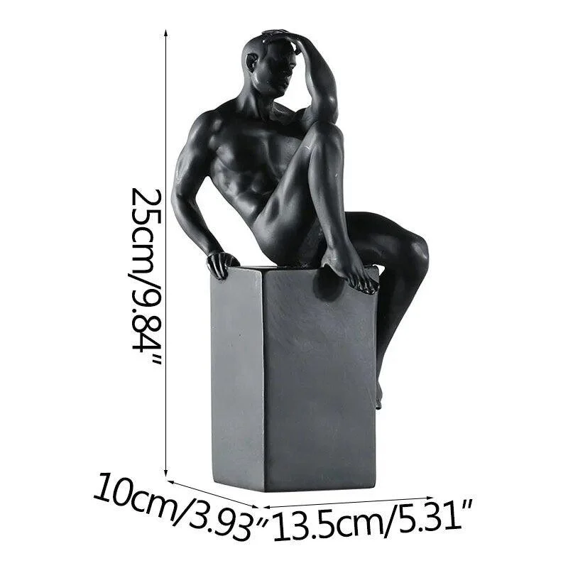 A Man Nordic Contracted Figure Modern Art Resin Ornament Sculptures and Statues -