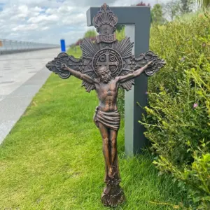Wood Carving Of Jesus Cross