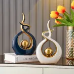 Abstract Sculpture Ceramic Statue Nodic Home Decoration Accessories Luxury Living Room Decoration Art Figurines for Interior 72049b5a 1880 4bc2 901c 091e6067477e
