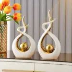 Abstract Sculpture Ceramic Statue Nodic Home Decoration Accessories Luxury Living Room Decoration Art Figurines for Interior ea4bee92 1fea 457a 80af 33e74d0a3aba