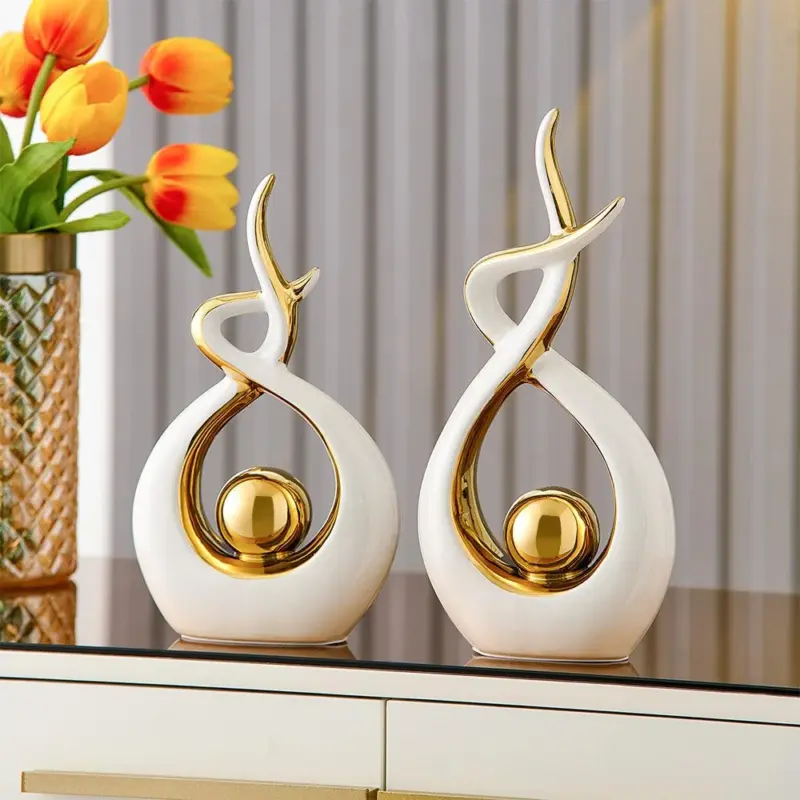 Abstract Sculpture Ceramic Statue Nodic Home Decoration Accessories Luxury Living Room Decoration Art Figurines for Interior ea4bee92 1fea 457a 80af 33e74d0a3aba