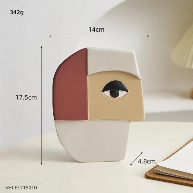 Abstract Art Face Vase -  - #tag1#