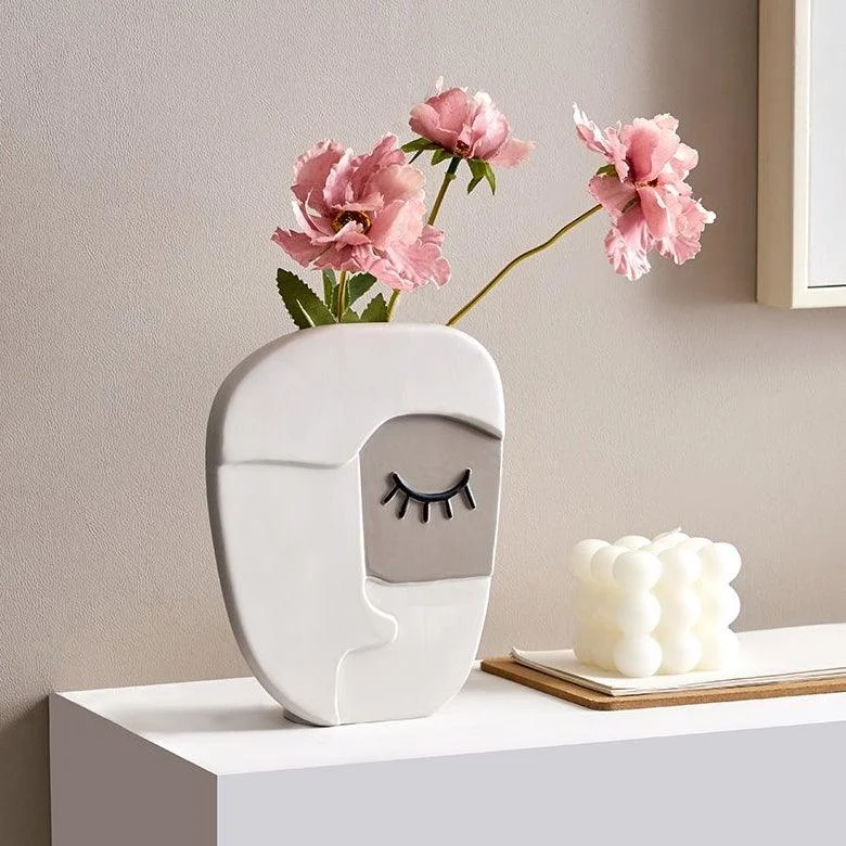 Abstract Art Face Vase -  - #tag1#