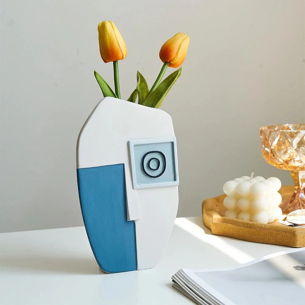 Abstract Art Face Vase -  - #tag1#