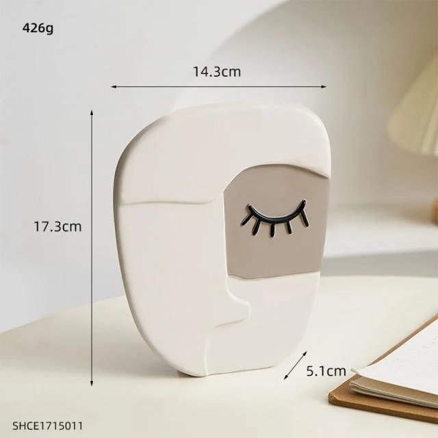 Abstract Art Face Vase -  - #tag1#