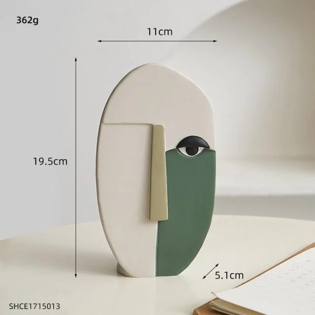 Abstract Art Face Vase -  - #tag1#