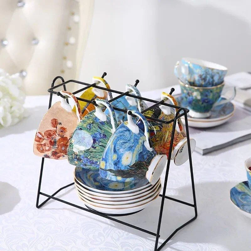 Abstract Art Painting Cup & Saucer Set -  - #tag1#