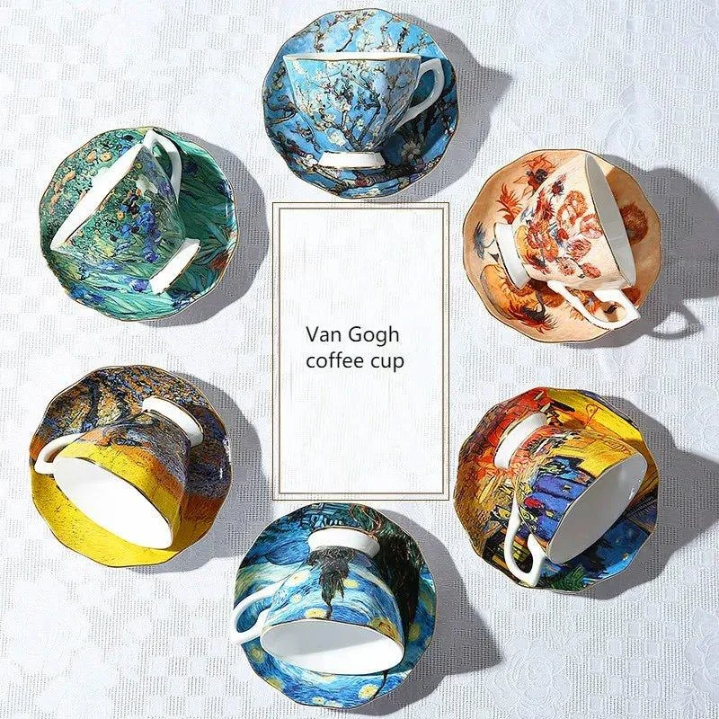Abstract Art Painting Cup & Saucer Set -  - #tag1#