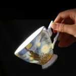Abstract Art Painting Cup Saucer Set tag1