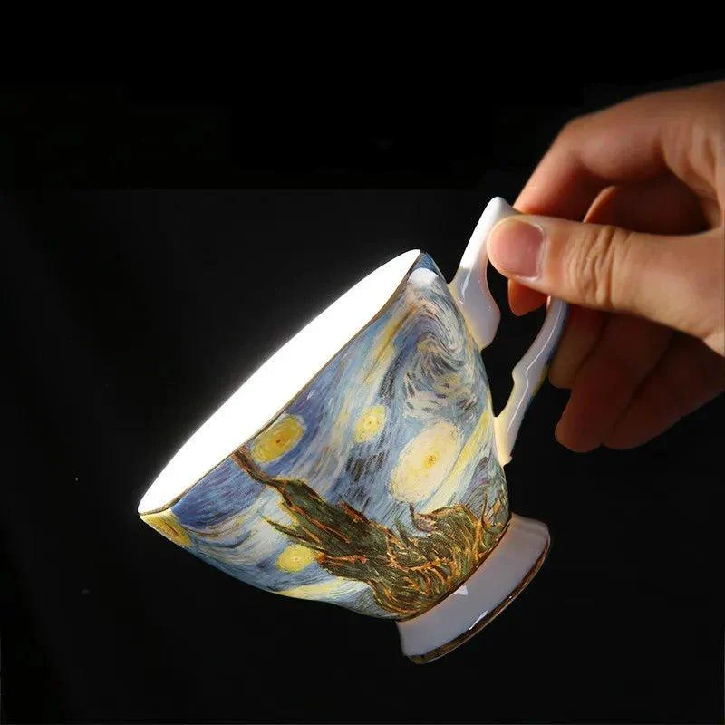 Abstract Art Painting Cup & Saucer Set -  - #tag1#
