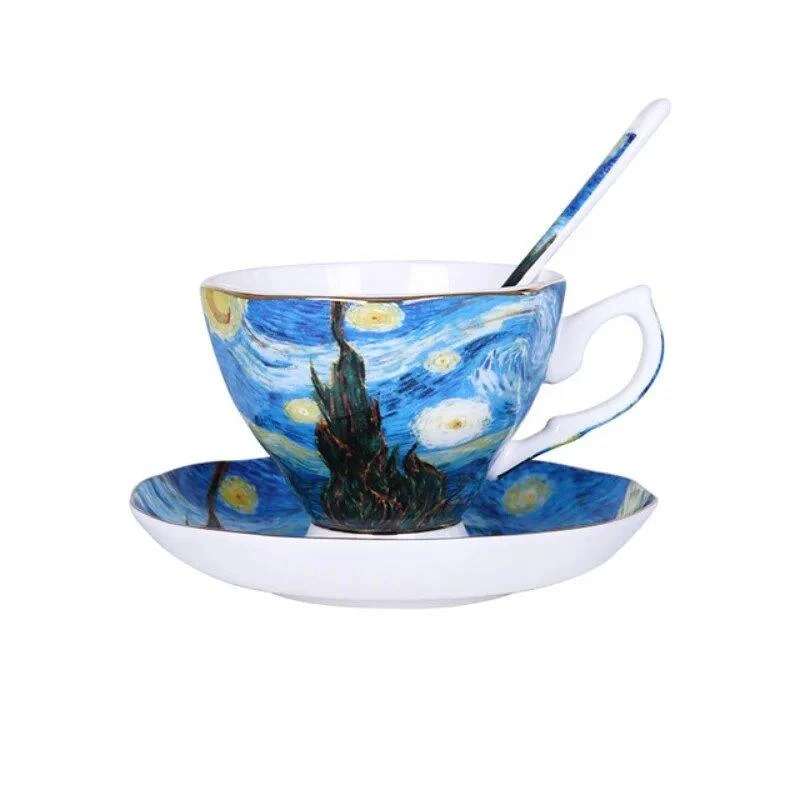 Abstract Art Painting Cup & Saucer Set -  - #tag1#