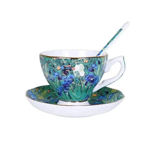 Abstract Art Painting Cup & Saucer Set -  - #tag1#