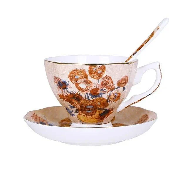 Abstract Art Painting Cup & Saucer Set -  - #tag1#