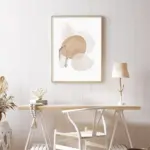 Abstract Beige Pink Dot tag1
