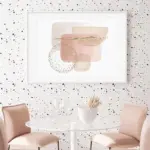 Abstract Beige Pink Dot tag1