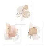 Abstract Beige Pink Dot tag1