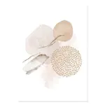 Abstract Beige Pink Dot tag1