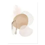 Abstract Beige Pink Dot tag1