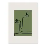 Abstract Black Line Canvas Art Poster tag1