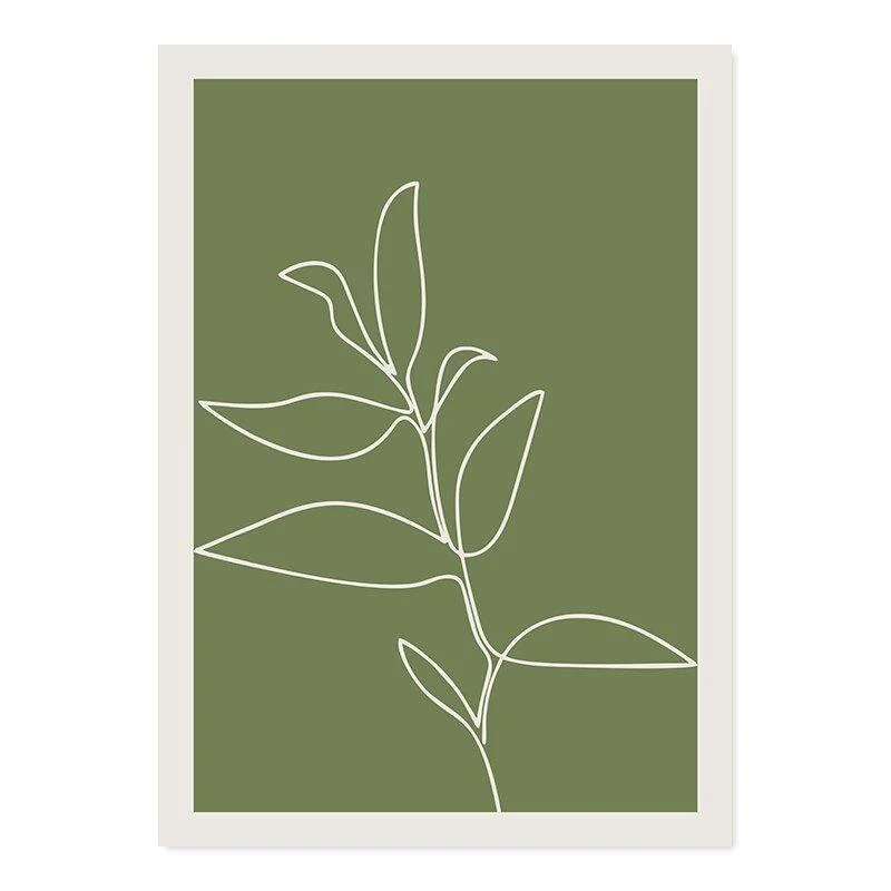 Abstract Black Line Canvas Art Poster -  - #tag1#