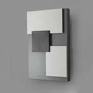 Abstract Black & White Geometry Shapes Designer Wall Fixture Lamp