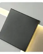 Abstract Black White Geometry Shapes Designer Wall Fixture Lamp