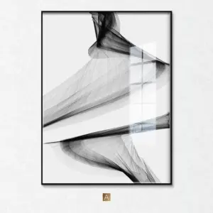 Abstract Black White Wall Art Posters Unframed