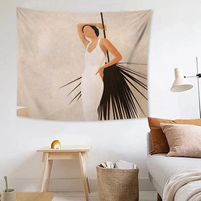 Abstract Bohemian Girl Graphic Tapestry -  - #tag1#
