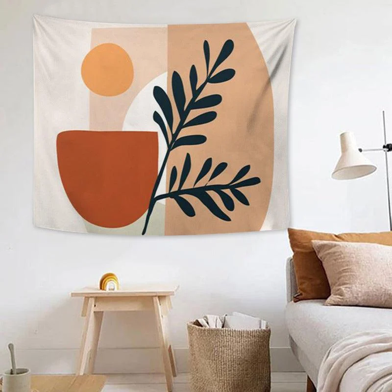 Abstract Bohemian Girl Graphic Tapestry -  - #tag1#