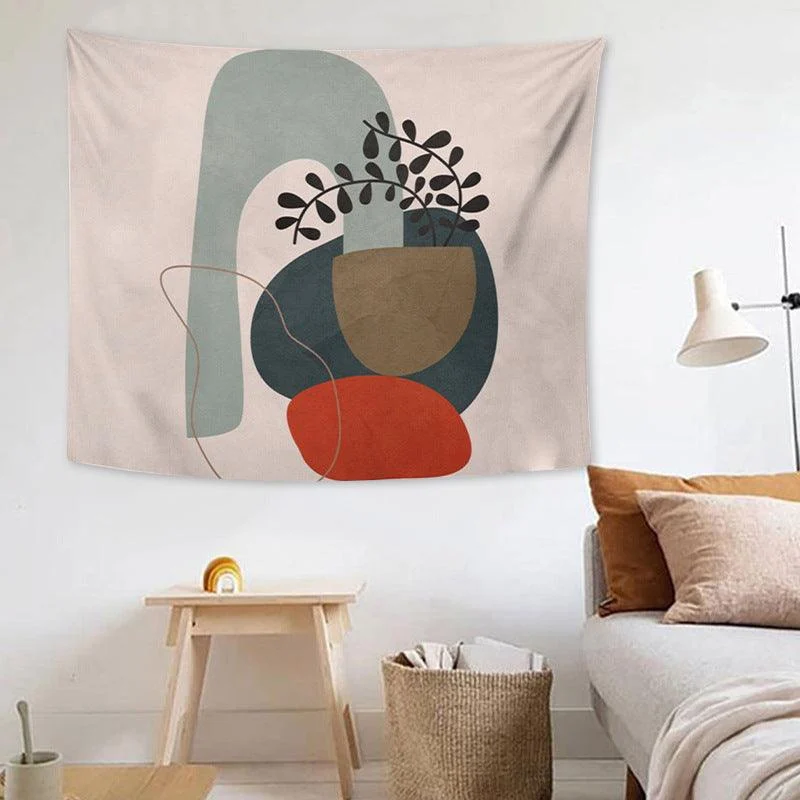 Abstract Bohemian Girl Graphic Tapestry -  - #tag1#