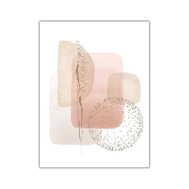 Abstract Boho Canvas Art -