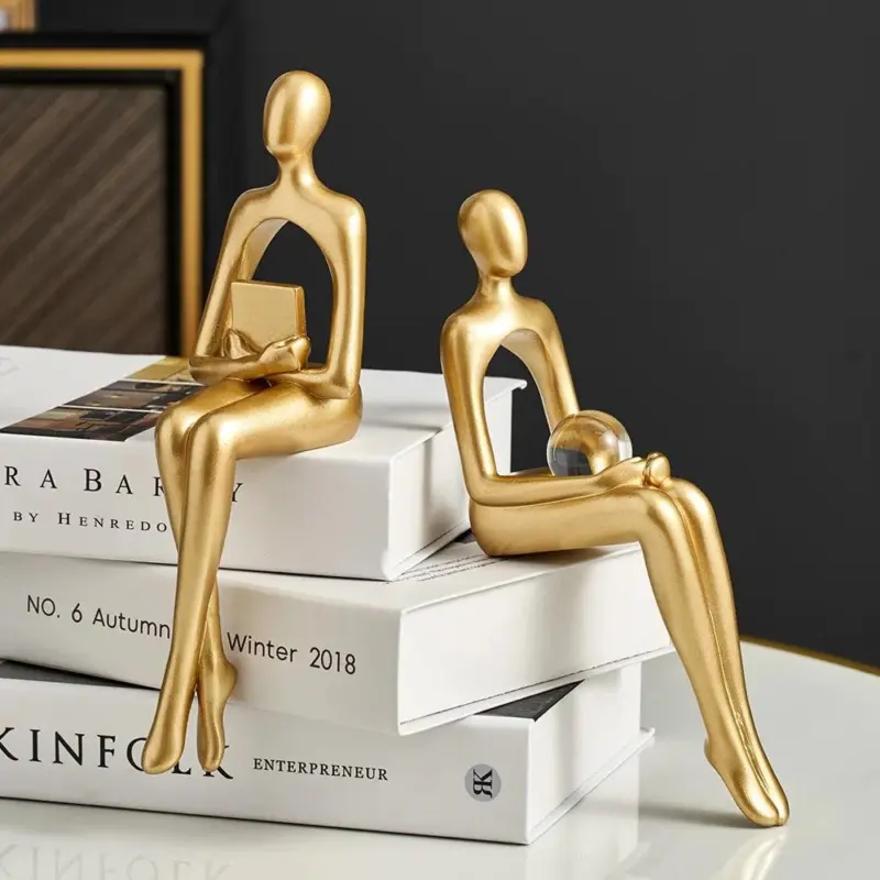 Abstract Bookshelf Decor Figurines tag1