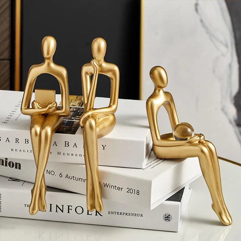 Abstract Bookshelf Decor Figurines -  - #tag1#