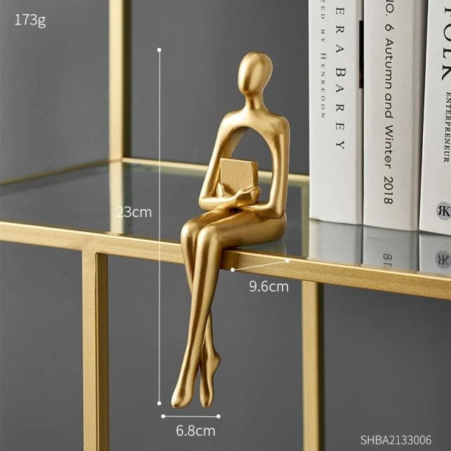Abstract Bookshelf Decor Figurines -  - #tag1#