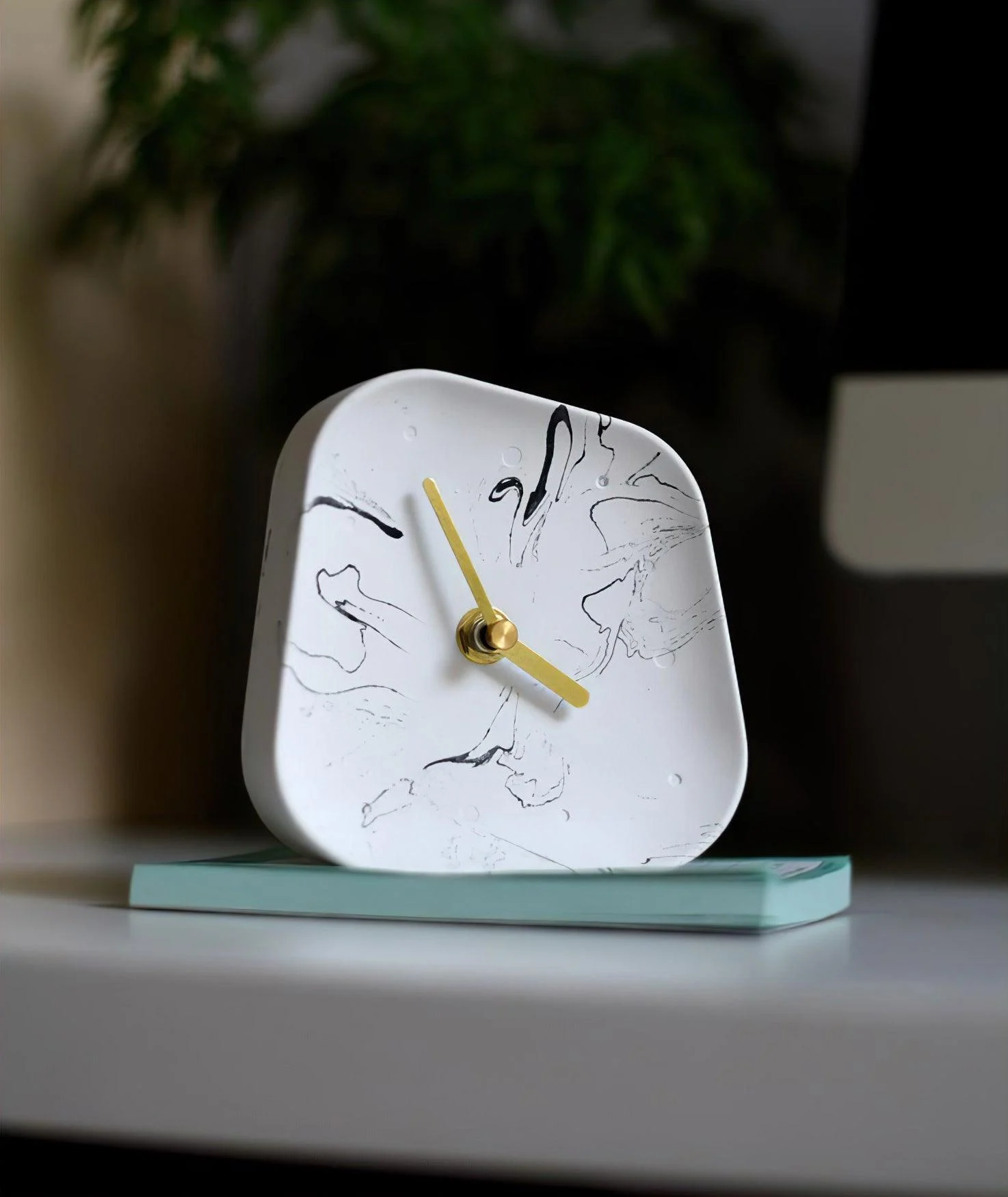 Abstract Cement Clock -