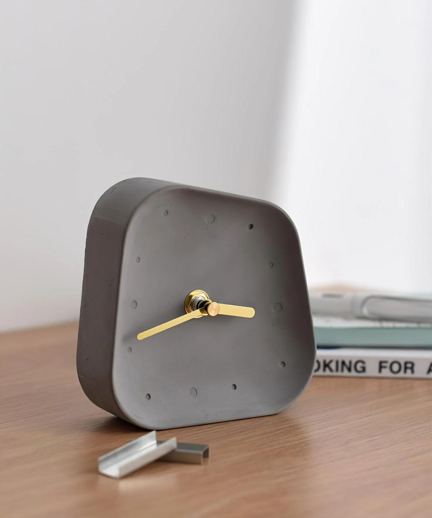 Abstract Cement Clock -