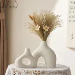 Abstract_Ceramic_Hollow_Ring_Vase_For_Pampas_-_-4118059 Abstract Ceramic Hollow Ring Vase For Pampas
