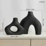 Abstract_Ceramic_Hollow_Ring_Vase_For_Pampas_-_-4118076 Abstract Ceramic Hollow Ring Vase For Pampas