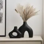 Abstract_Ceramic_Hollow_Ring_Vase_For_Pampas_-_-4118078 Abstract Ceramic Hollow Ring Vase For Pampas
