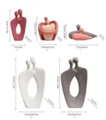 Abstract Ceramic Love Sculpture tag1