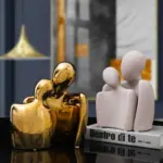 Abstract Ceramic Lover Statues tag1