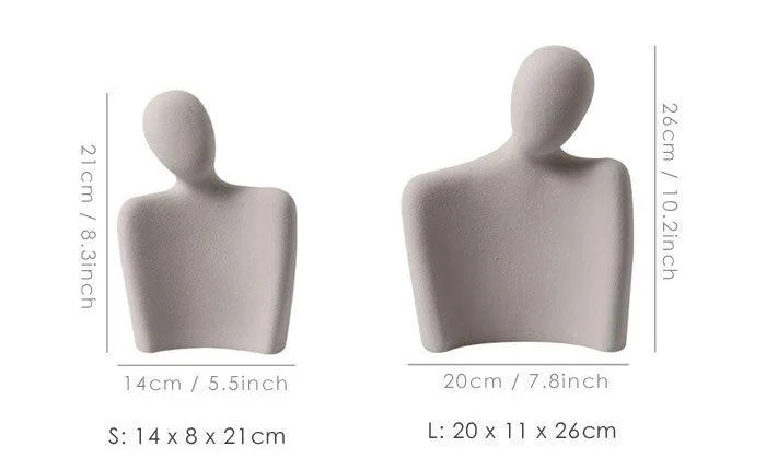 Abstract Ceramic Lover Statues -  - #tag1#