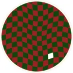Abstract Chequerboard Design Circular Rug tag1